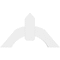 Ekena Millwork Archdale Architectural Grade PVC Gable Bracket, 36"W x 21"H x 2"D x 6"F, 14/12 Pitch GBP036X21X0206ARC00 - alternate 4